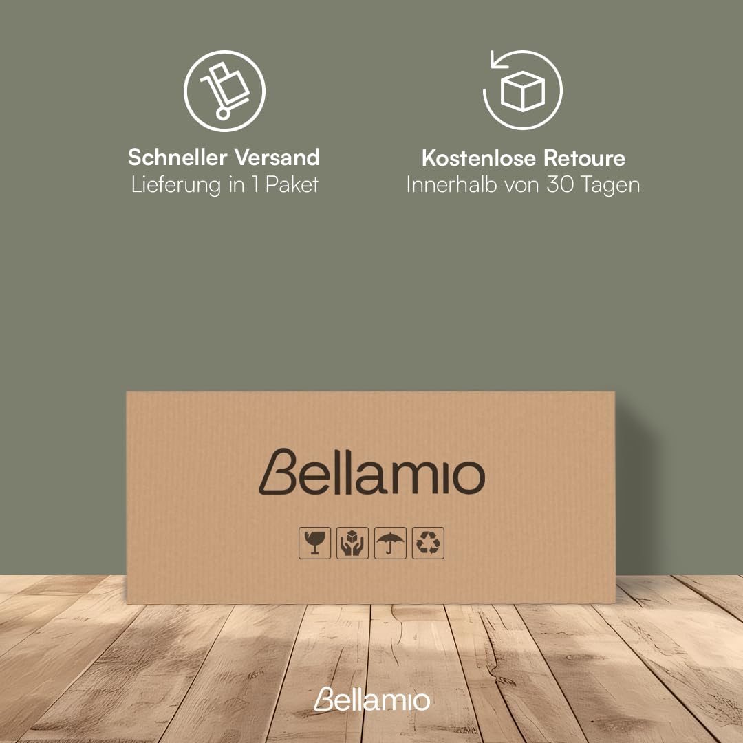 Bellamio Ceyhan Schuhschrank mit 4 Klappen – Schuhkipper schwarz aus Holz – Schuhregal schmal 100x19x90cm – platzsparend Flurschrank mit 4 geschlossenen Fächern – Schuhkommode für Flur/Garderobe