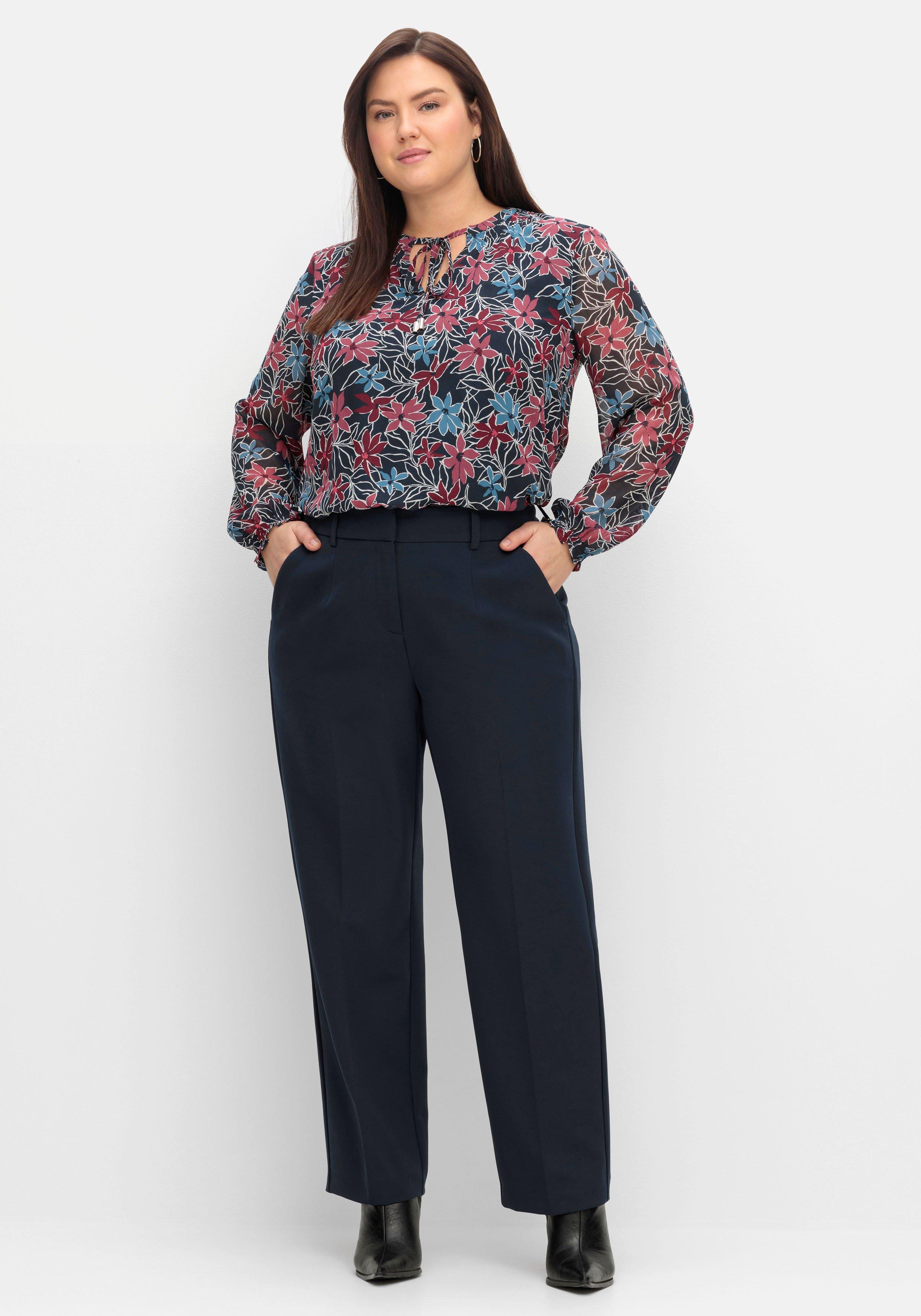 High-Waist-Hose mit Bügelfalten