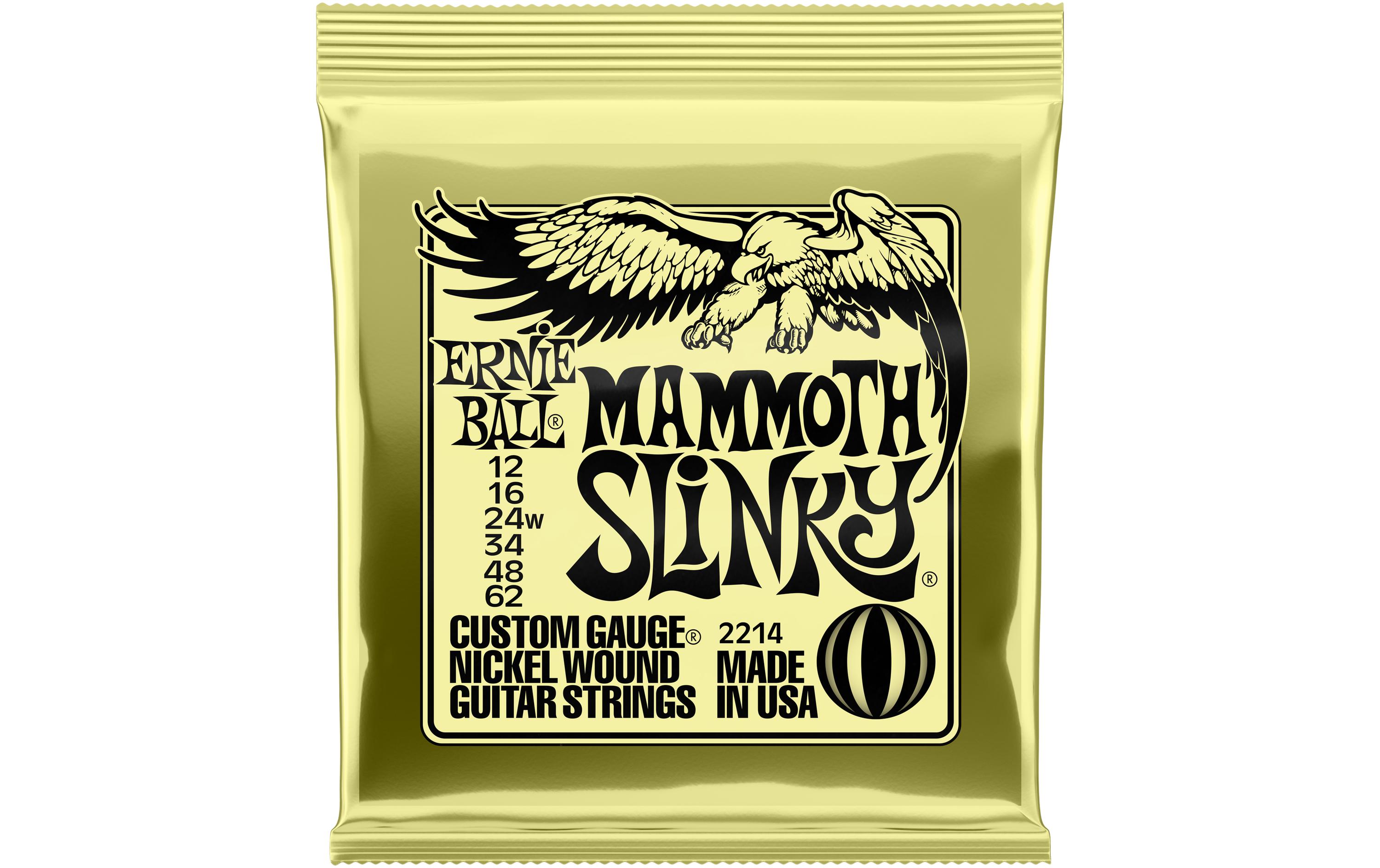 Gitarrensaiten 2214 Slinky Nickel – Mammoth 12 - 62E-Gitarrensaiten aus vernickeltem Stahldraht