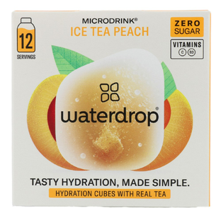 Waterdrop Ice Tea Peach Microdrink Vitamin Hydration Cubes 12ST
