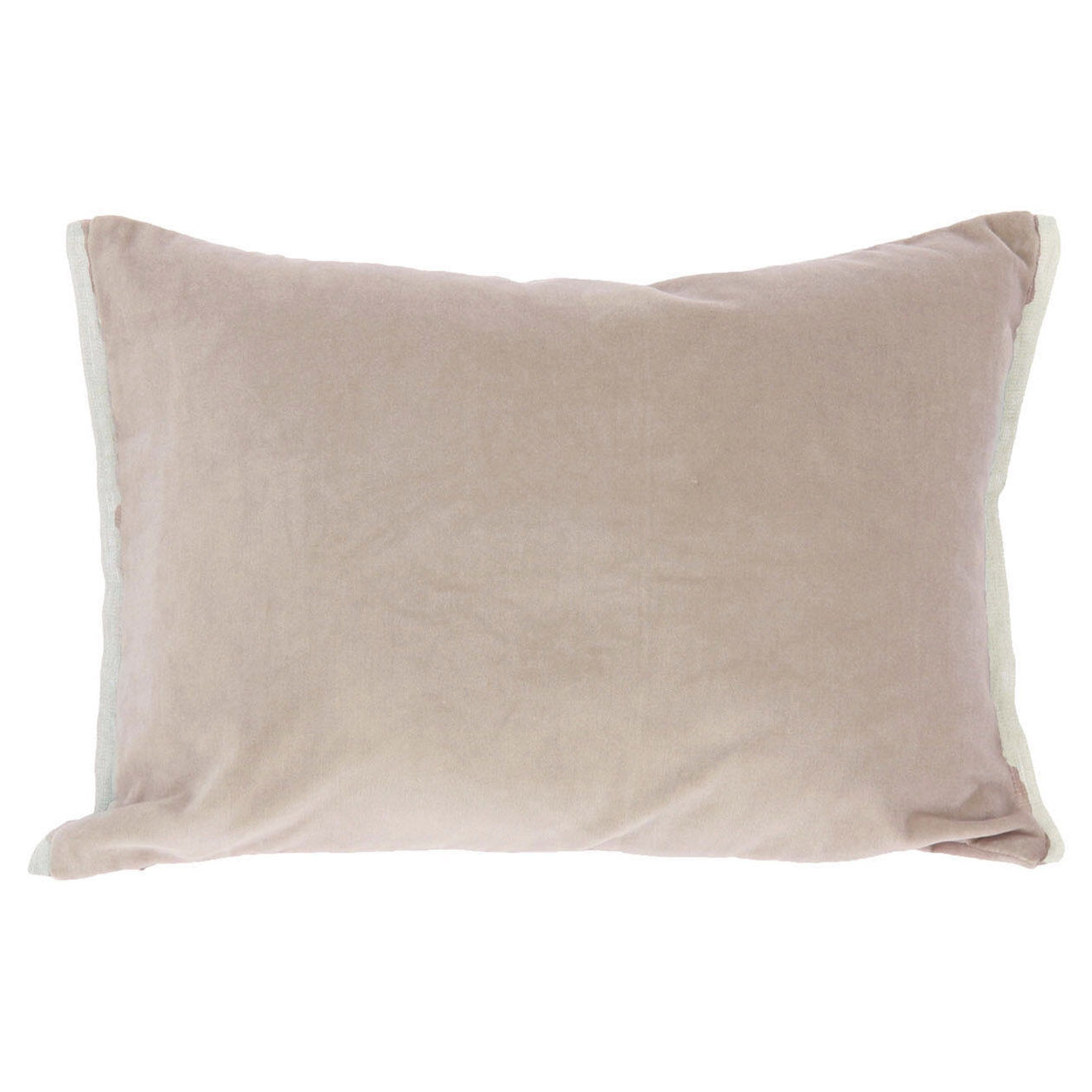 En Fil d'Indienne Housse de coussin Medicis velours sable - 40x55 cm