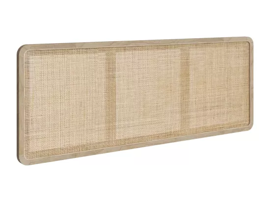 Tête de lit à suspendre en bois et cannage 160 cm - Khao