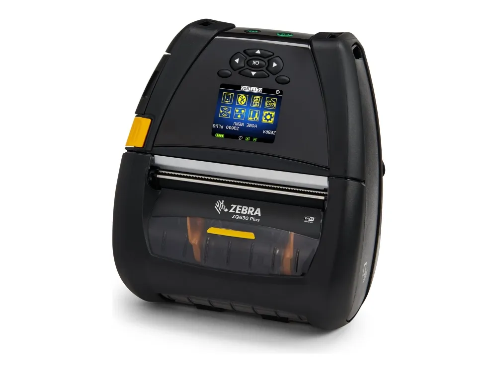 Zebra ZQ600 Series ZQ630 Plus - Etiketprinter - direkte termisk - Rulle (11,2 cm) - 203 dpi - op til 115 mm/sek. - USB, NFC, RS232C, Wi-Fi(ac), Bluetooth 4.2