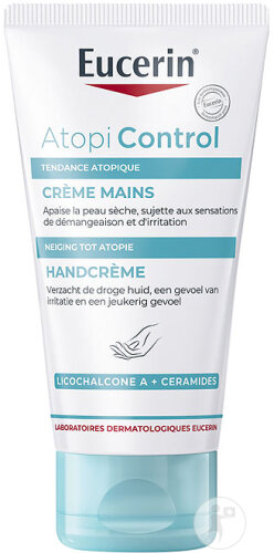 Eucerin AtopiControl Crème Mains Peau Sèche À Tendance Atopique Tube 75ml