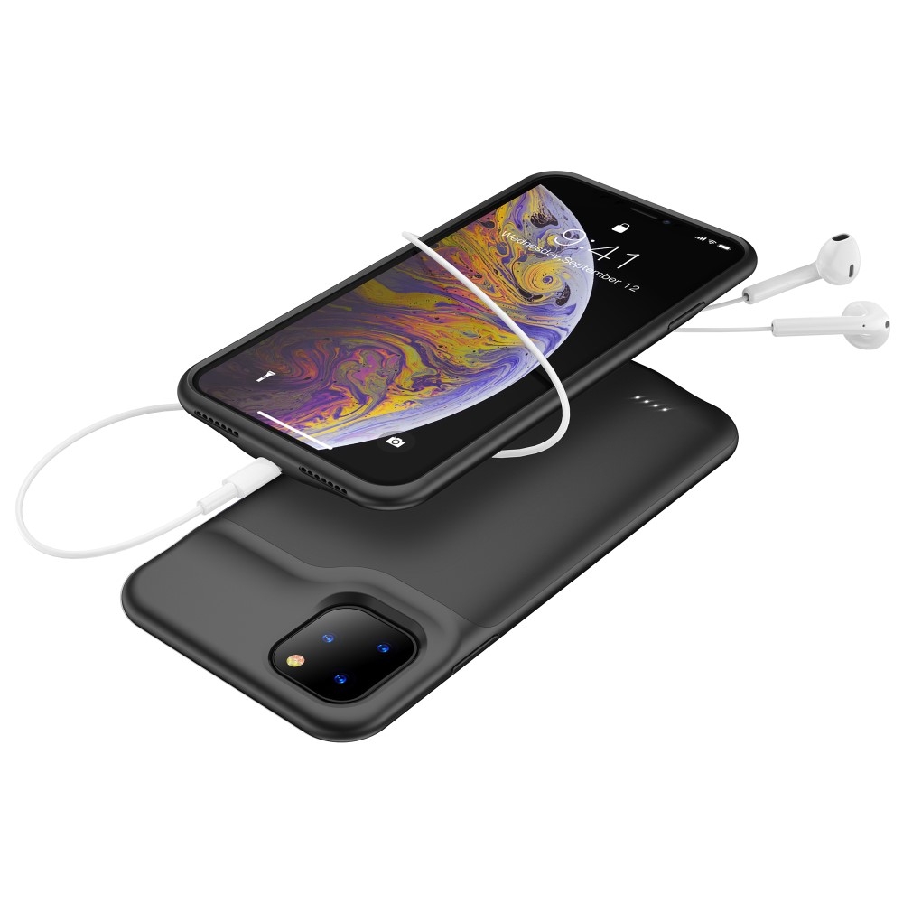 iPhone 11 Pro Max Backpack Akku Case (6500mAh) Schutzhülle - Schwarz