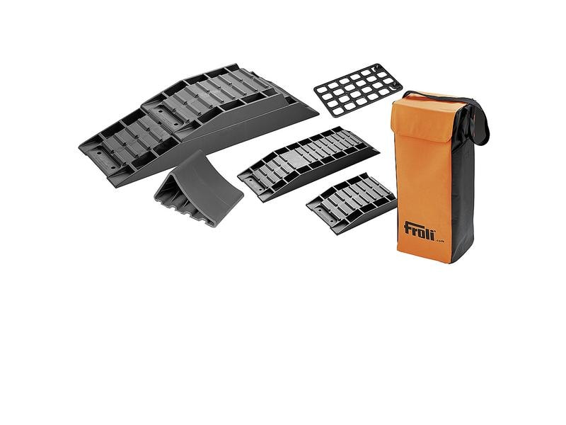 froli Auffahrkeil Set 9-teilig Schwarz Keil