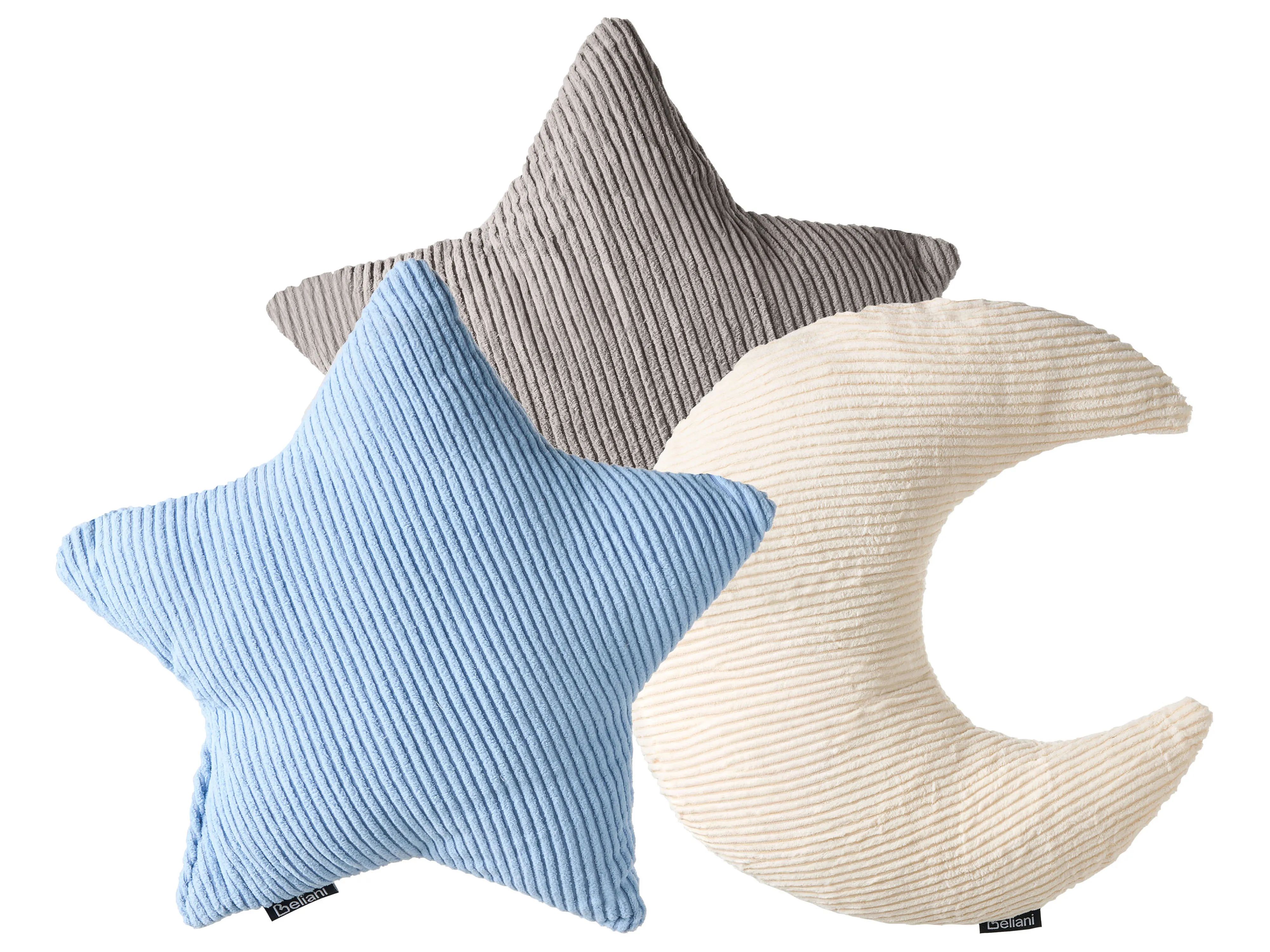 Set van 3 sierkussens LUNA Corduroy 35 x 30 cm 35 x 35 cm Meerkleurig effen