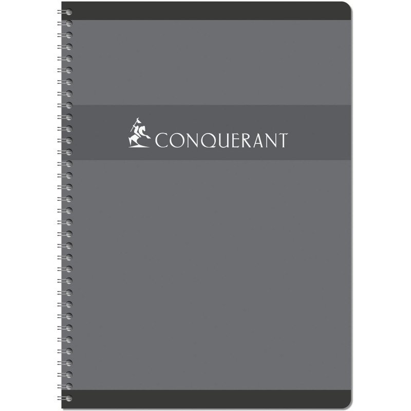 Cahier spirale Conquérant Sept A4 21 x 29,7 cm petits carreaux 100 pages