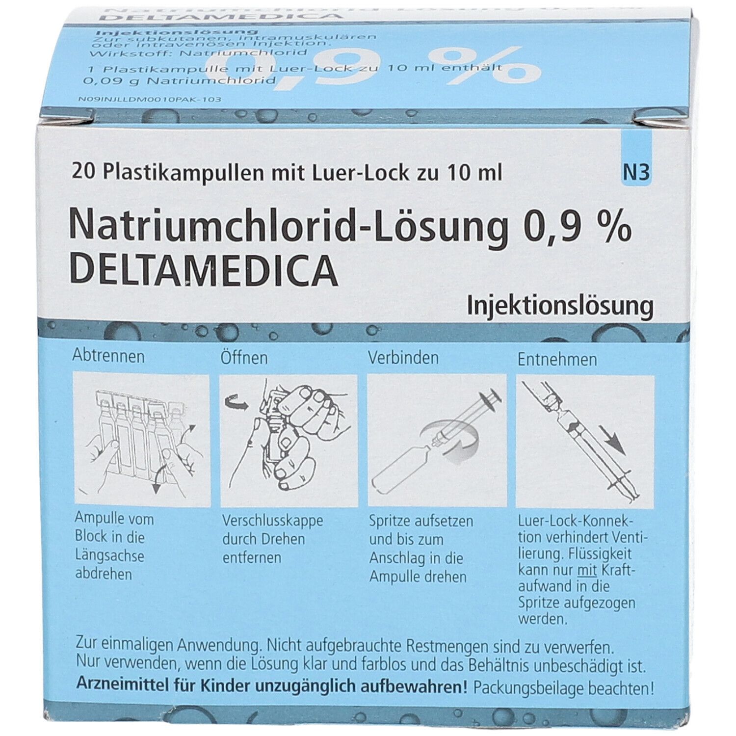 Natriumchlorid-Lösung 0,9 % DELTAMEDICA