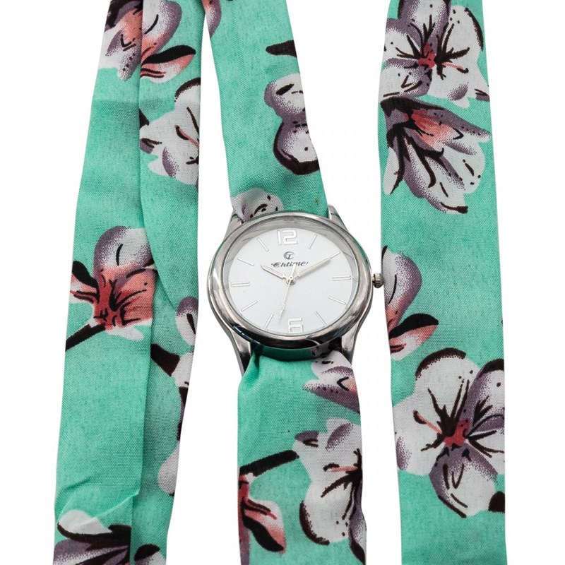 Montre Femme CHTIME bracelet Tissu Vert