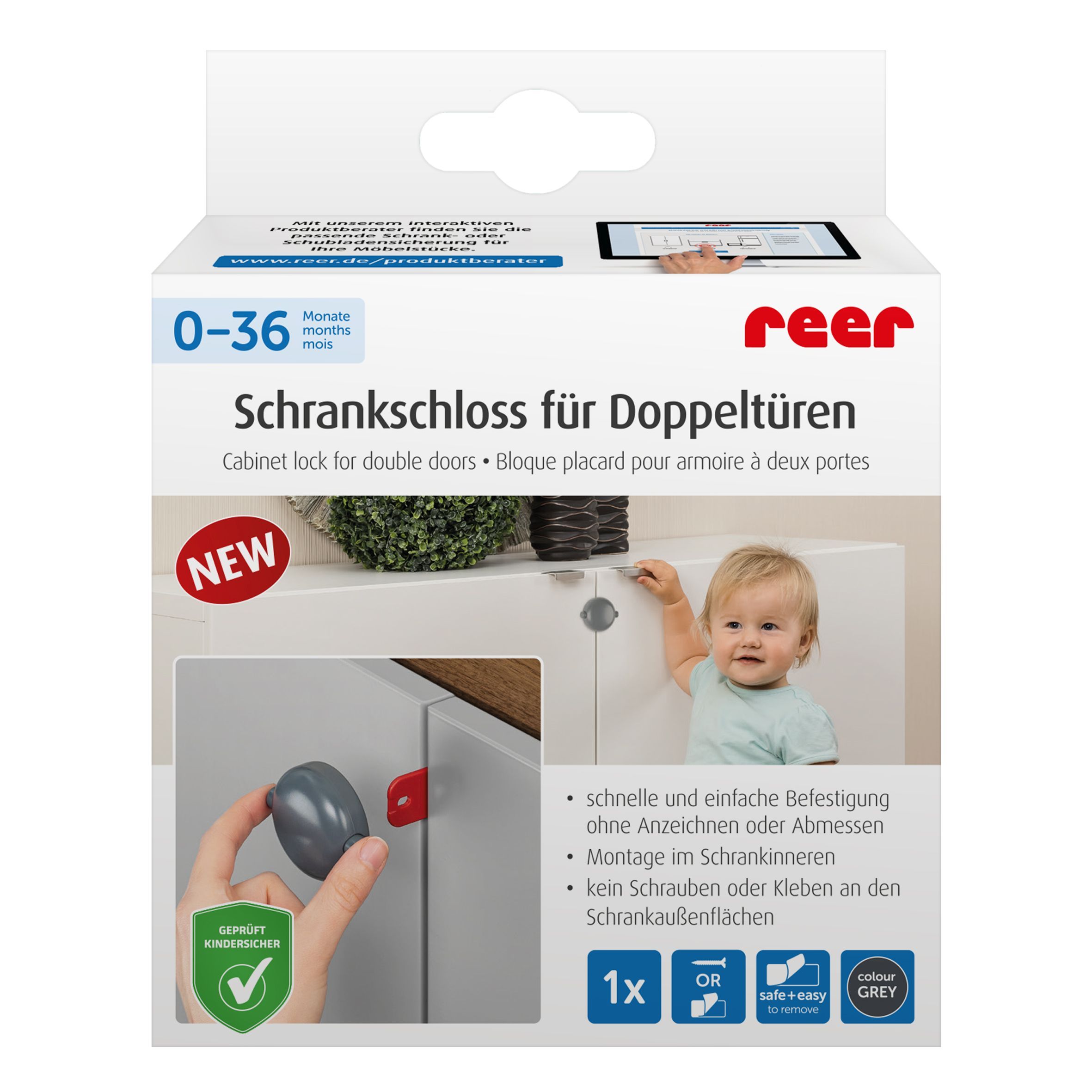 Schrankschloss für Doppeltüren