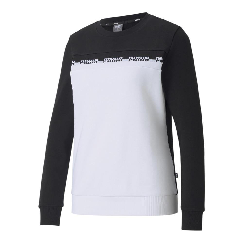 Puma Sweat Blanc/Noir Femme Puma Amplified