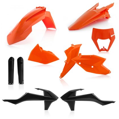 Kit plastiques Acerbis Full - Orange / Noir