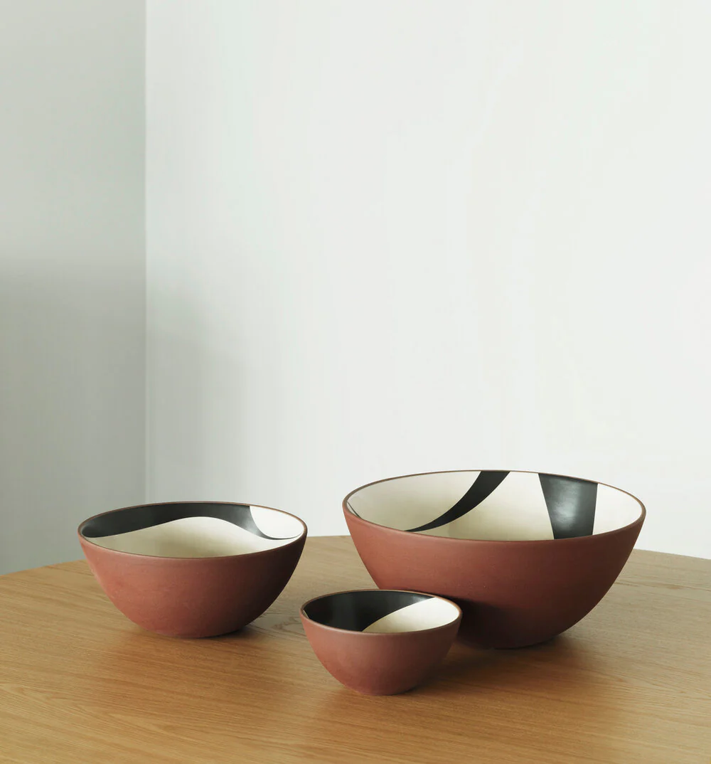 Normann Copenhagen  Line skål, Red Clay - Ø23