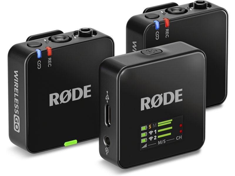 Rode Wireless GO Gen 3 Kompaktes drahtloses 2-Kanal Mikrofonsystem