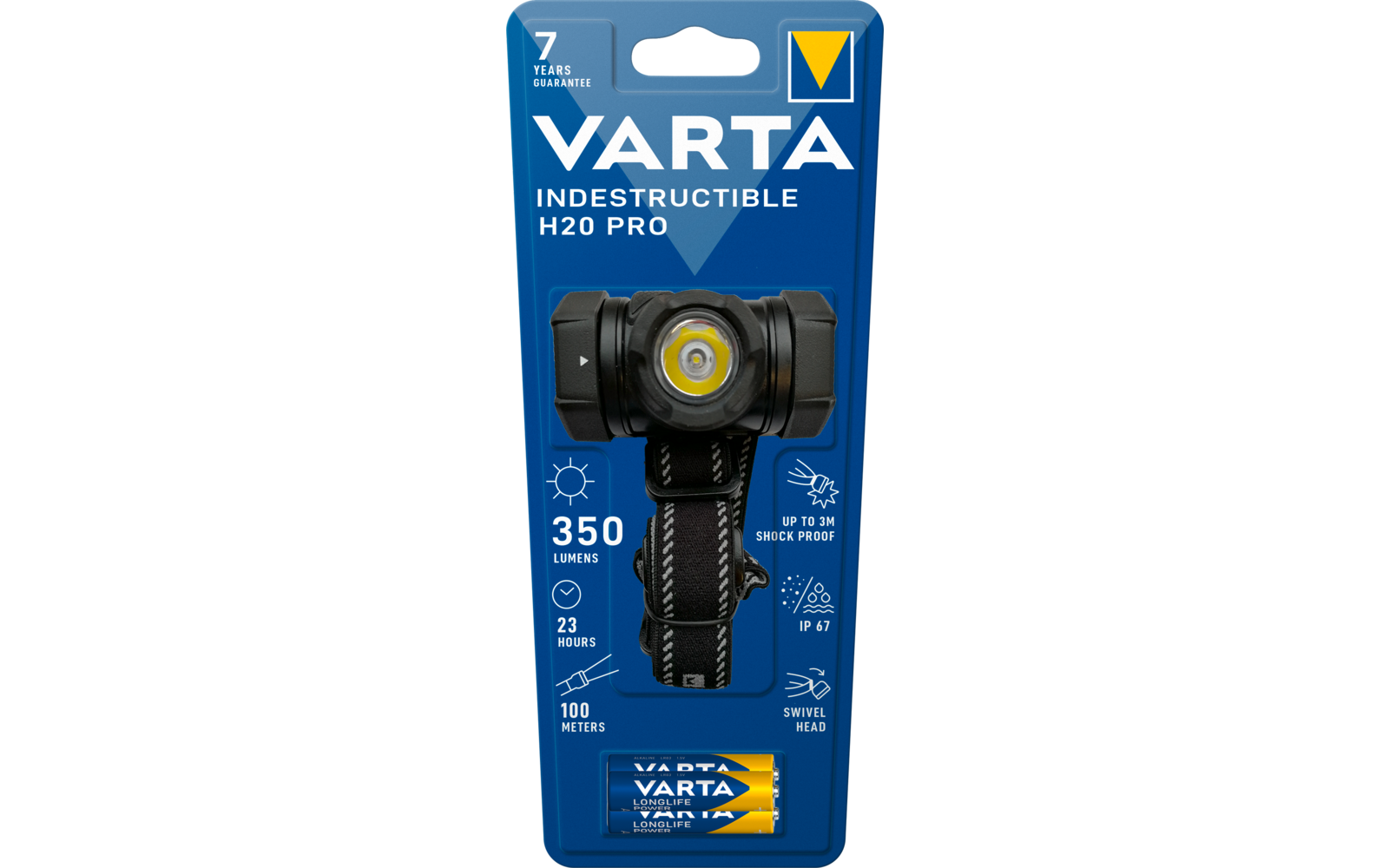VARTA Indestructible H20 Pro 3AAA mit Batt.