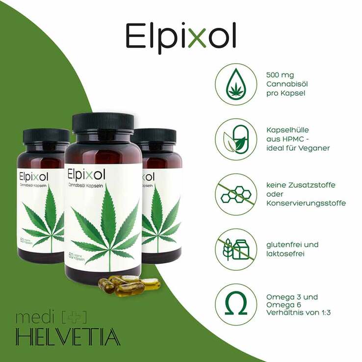 Cannabisöl Kapseln Elpixol, 60 St