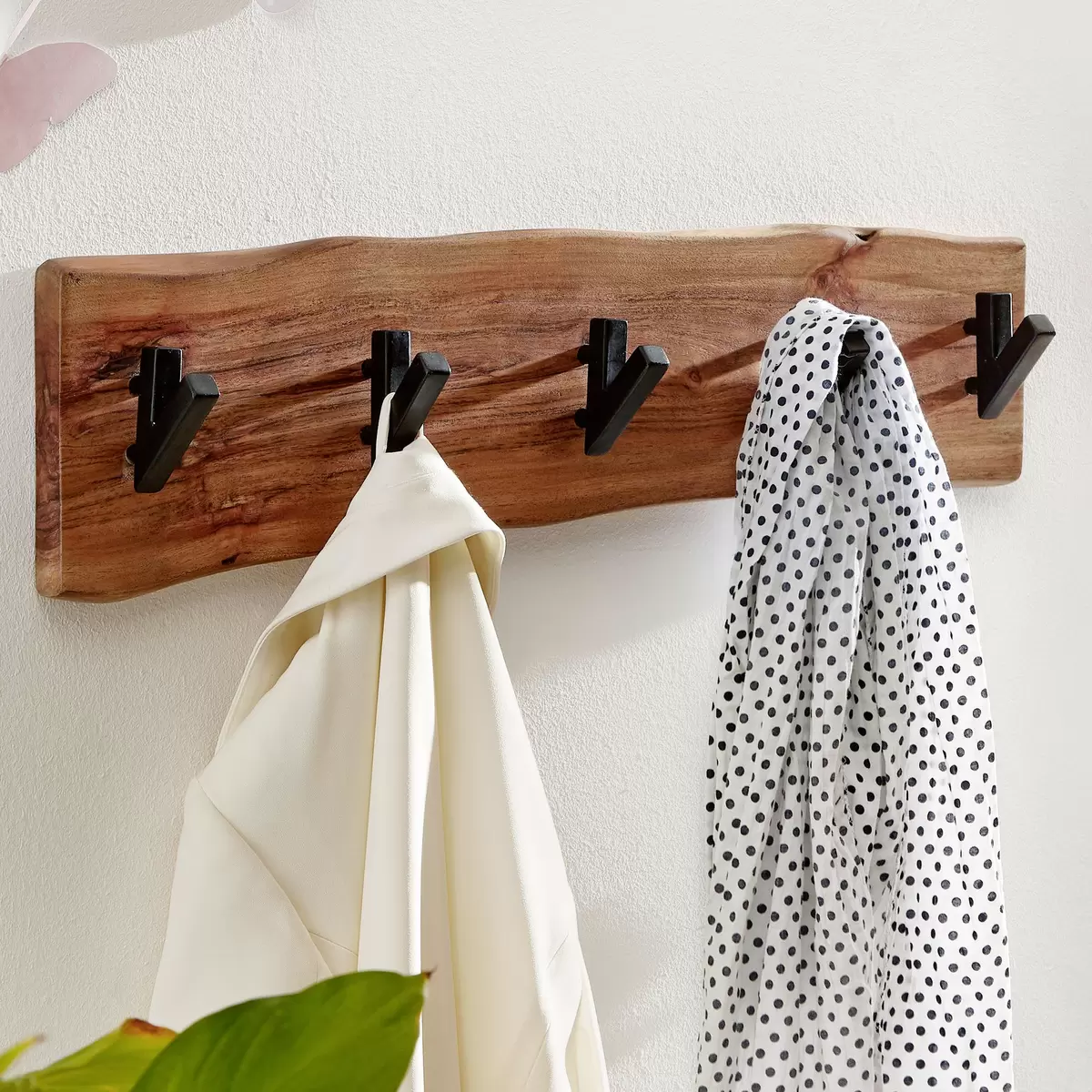 Wandgarderobe Nerves Eiche,schwarz