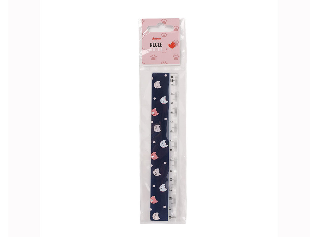 RÉGUA AUCHAN GATO 15CM