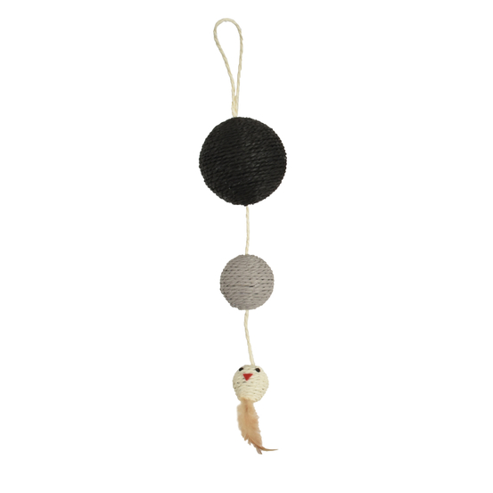 Griffoir plume noir pour chat