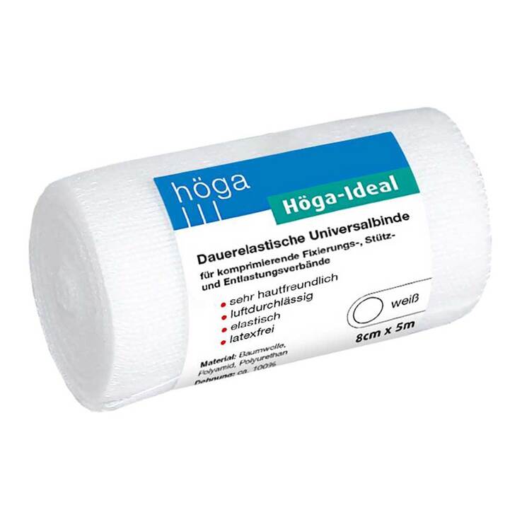 Höga Idealbinde 8cmx5m weiß, 1 St