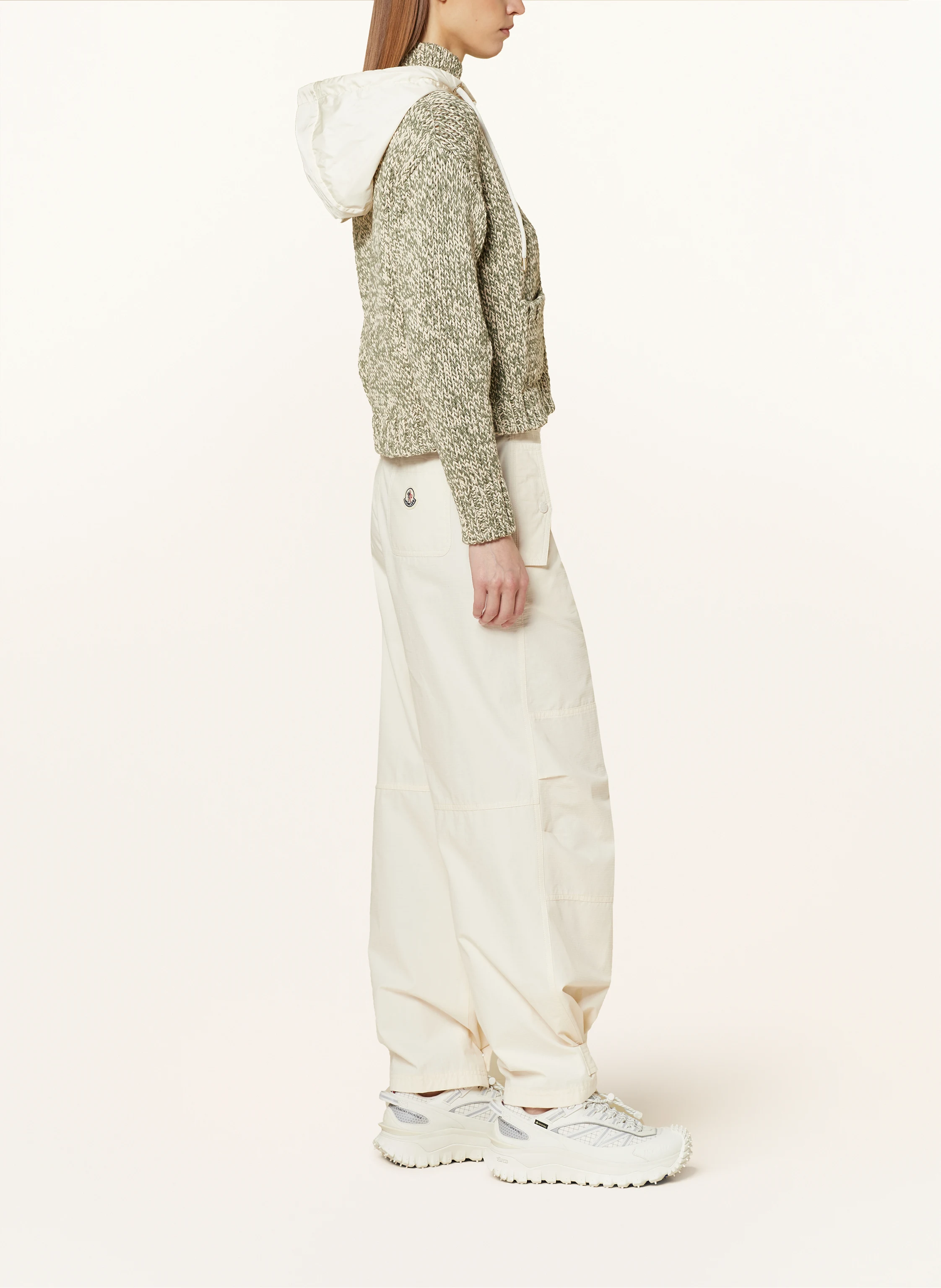 MONCLER Strickjacke mit abnehmbarer Kapuze