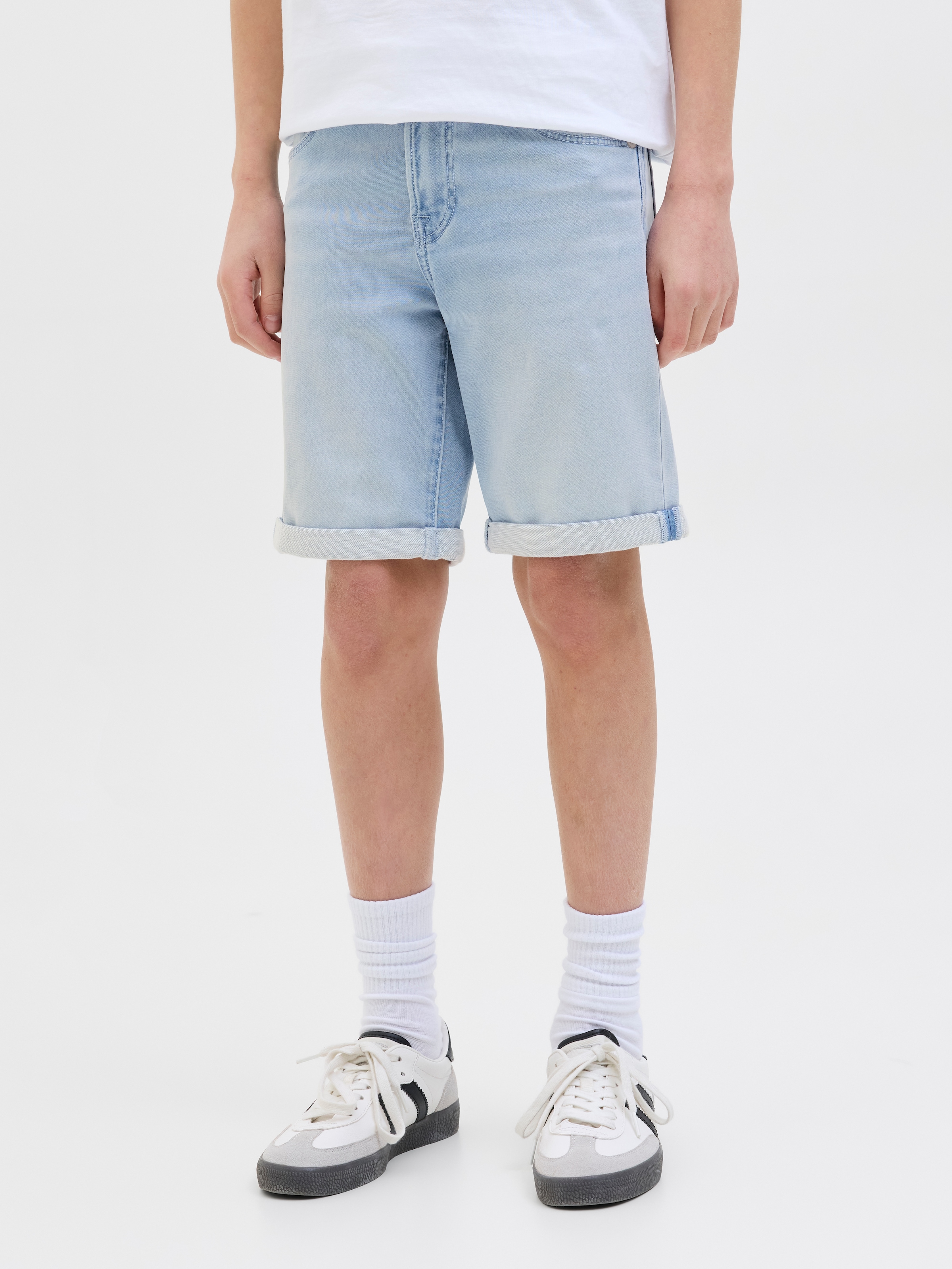 Jack & Jones Junior Shorts »JJIRICK bequem mit Stretch für optimale Bewegungsfreiheit«  unifarben, modisch, regular fit, Web,
