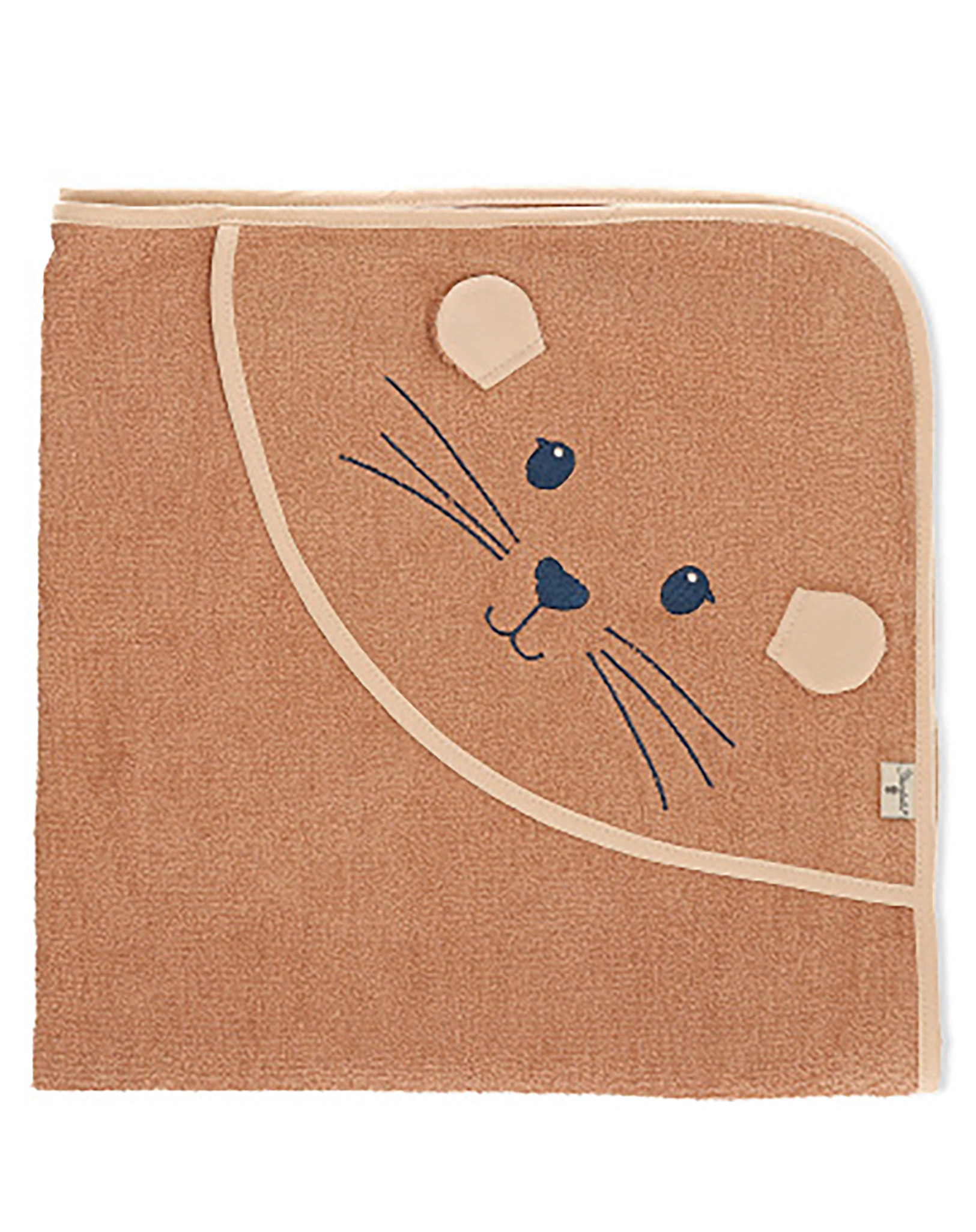 Kapuzenbadetuch OTTI OTTER (80x80) in braun