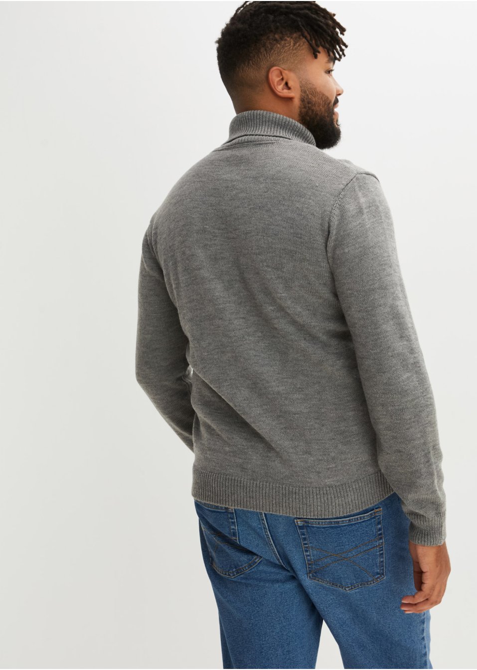 Pull col roulé