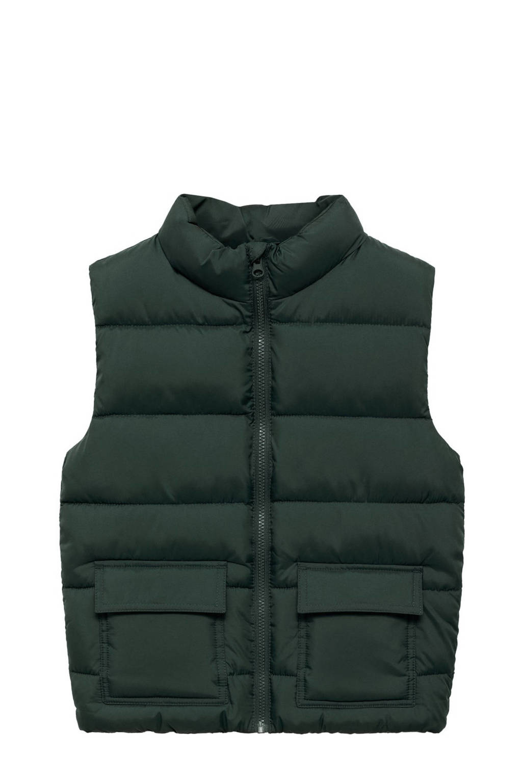 Mango Kids bodywarmer donkergroen
