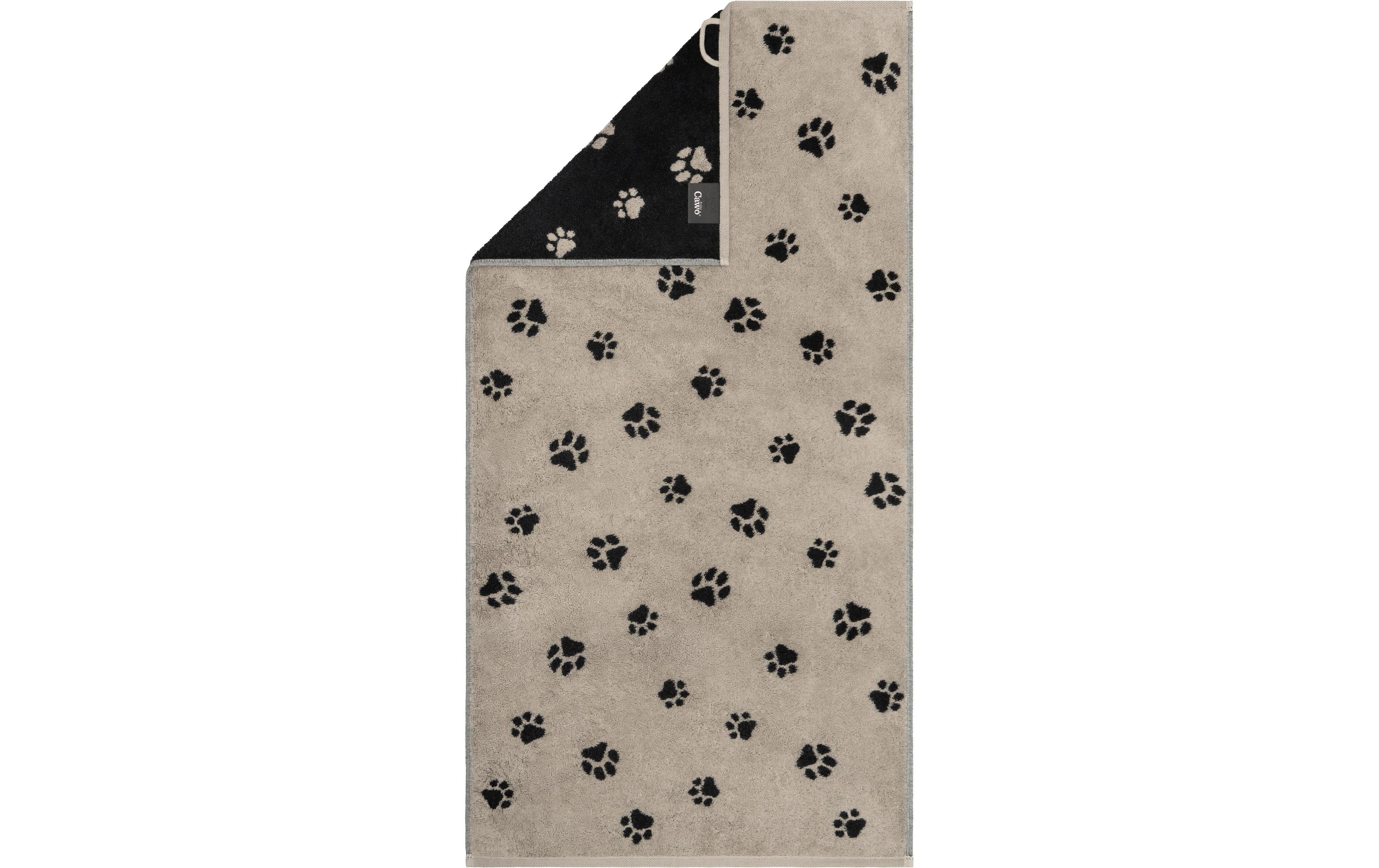 Duschtuch We Love Dogs Paws, 80 x 150 cm, SchwarzFrotteetuch aus der Design-Reihe We love Dogs von Cawö