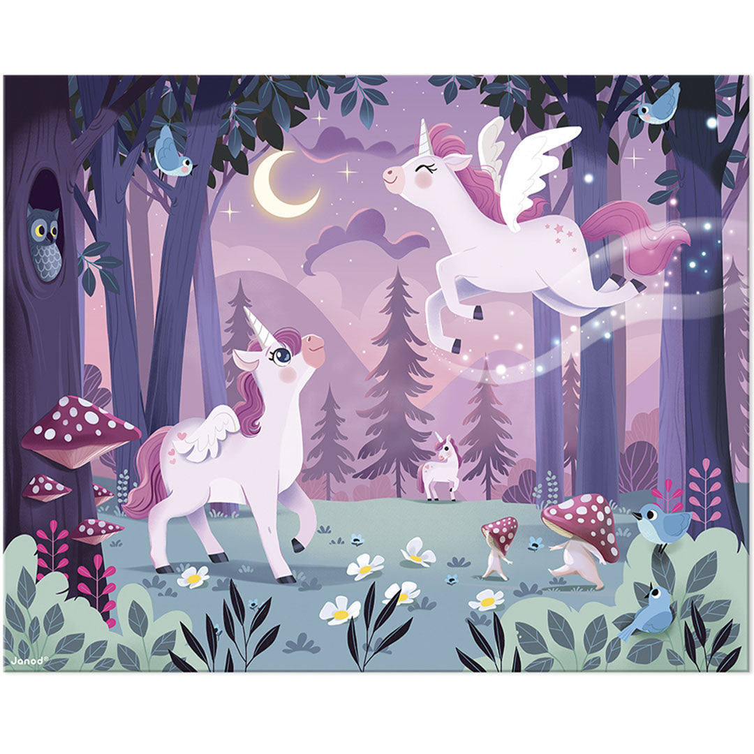 Janod puzzel eenhoorn - 54st