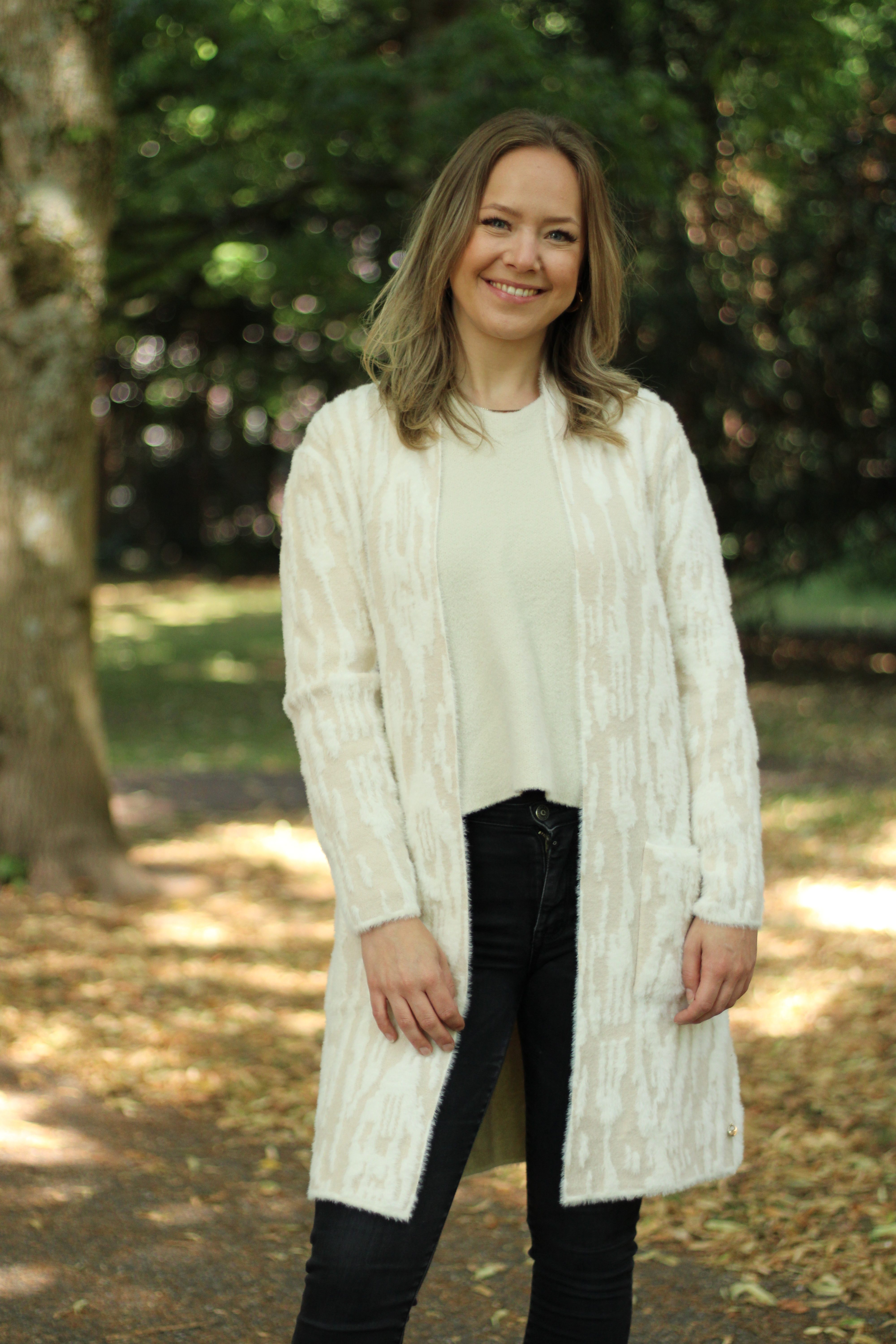 Rino & Pelle - Negien Long Cardigan - Birch Snow Zebra