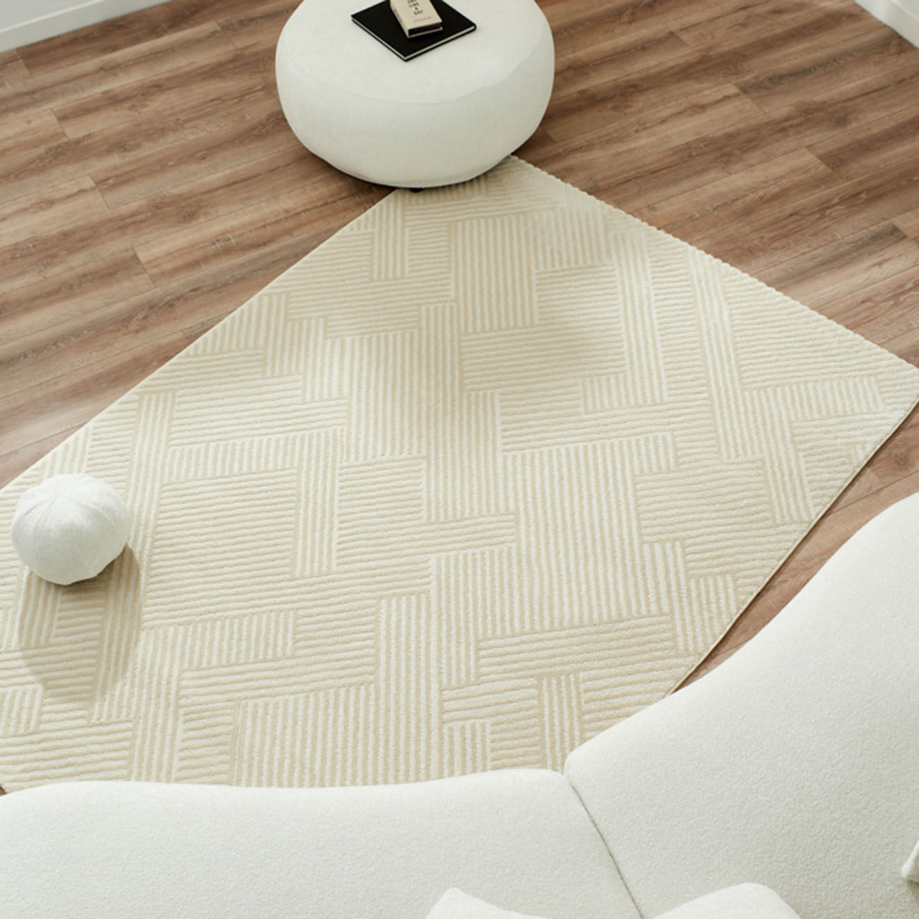Nazar Rugs Tapis Bianca 160 crème - 200x290 cm