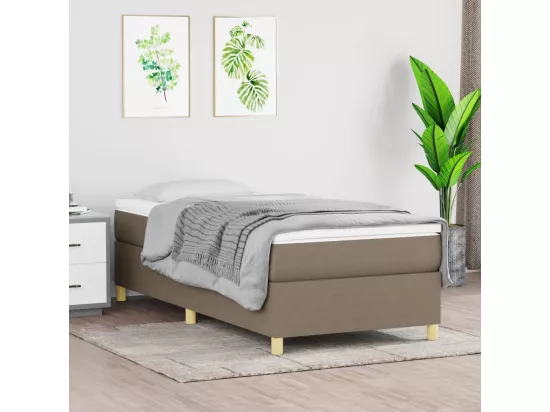 Sommier à lattes de lit Taupe 90x190 cm Tissu