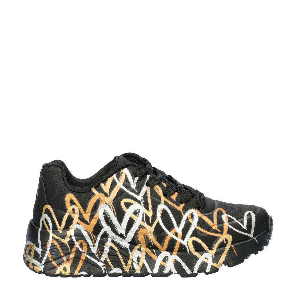 Skechers Uno Litesneakers zwart
