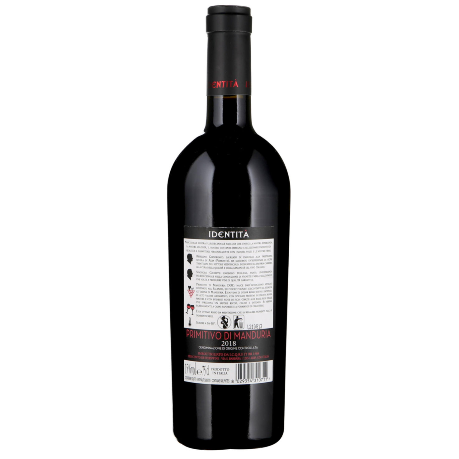 Primitivo di Manduria DOC Identità -75cl
