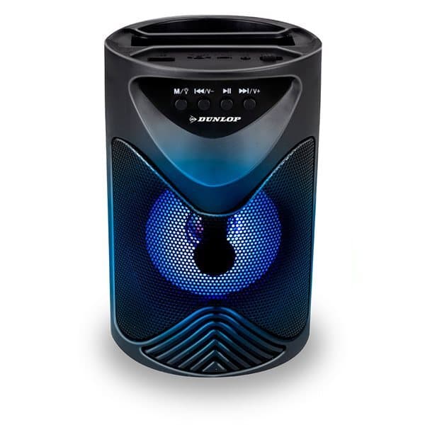 Dunlop Bluetooth-højttaler med FM-radio og mobilt stativ
