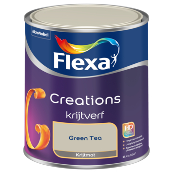 Flexa creations muurverf green tea krijt 1 liter