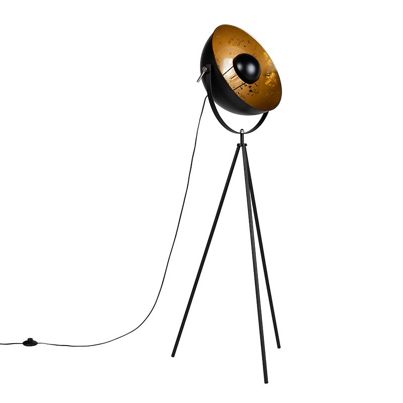 Industriële vloerlamp tripod zwart - Magna 40 Eglip
