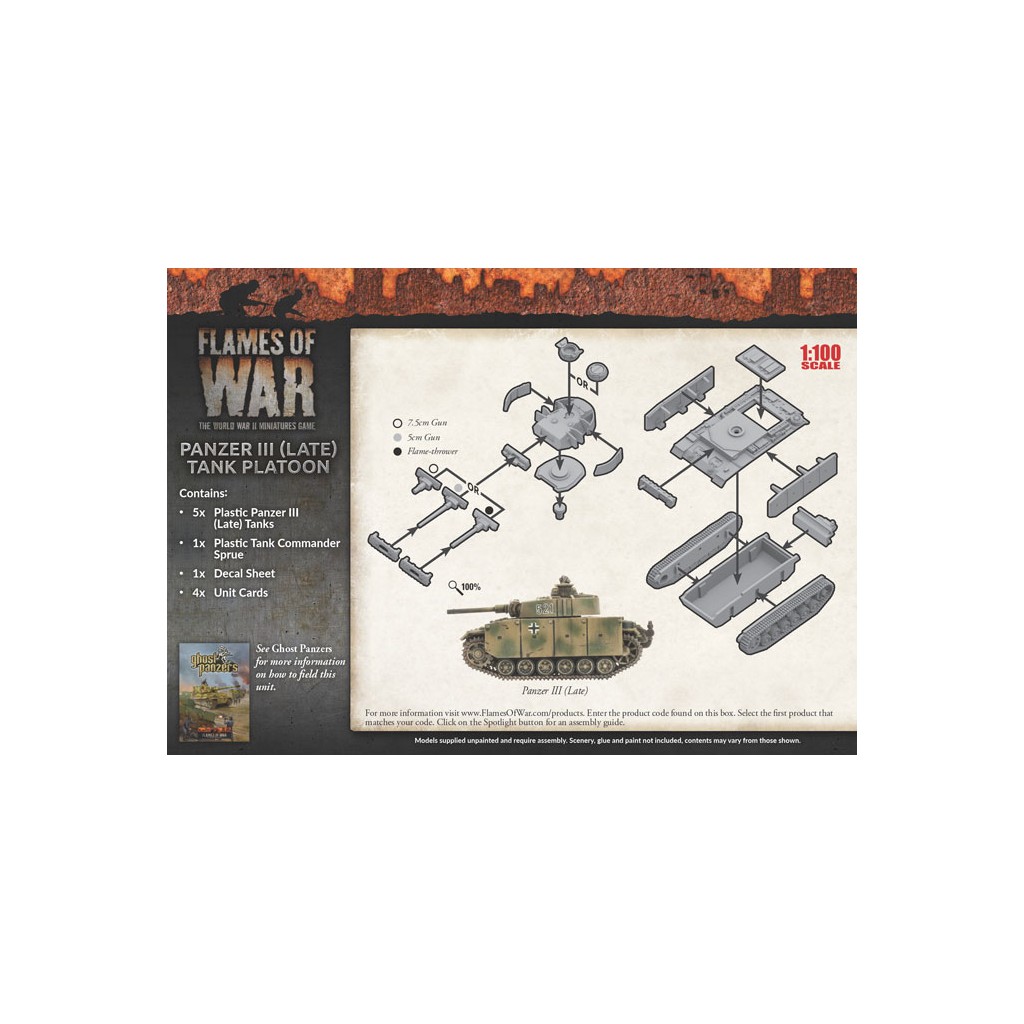 Flames of War - Panzer III (Late) Tank Platoon