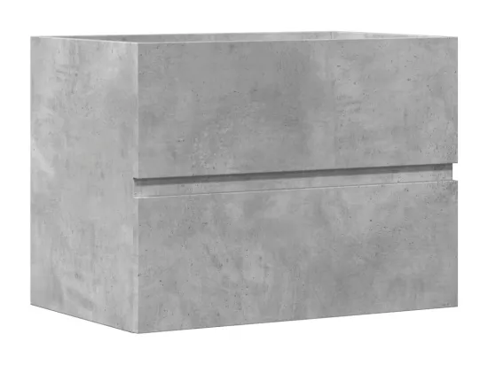 Armoire de salle de bain gris béton bois d'ingénierie