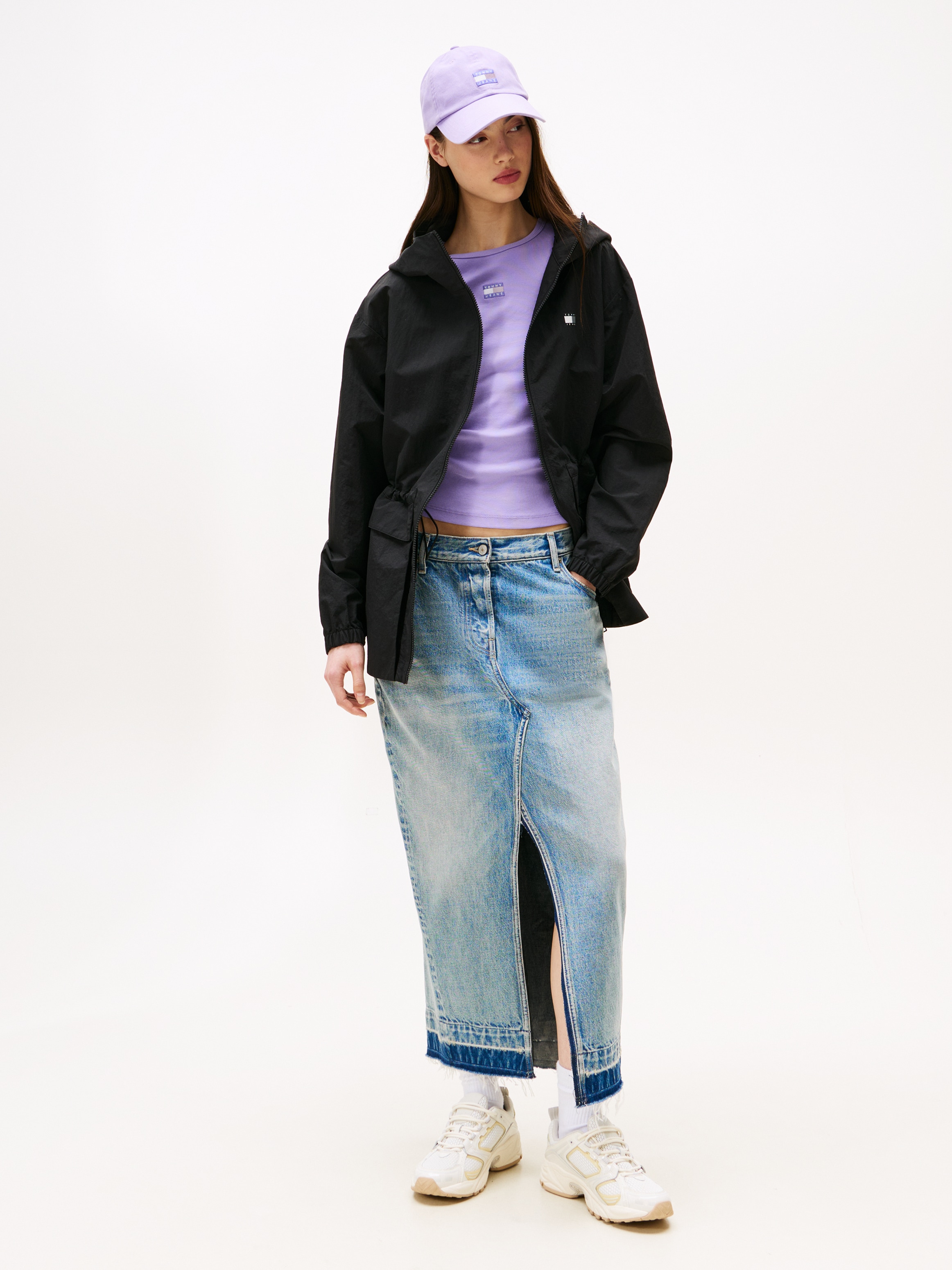 Tommy Jeans Windbreaker »TJW MIDI HOODED WINDBREAKER« mit Kapuze