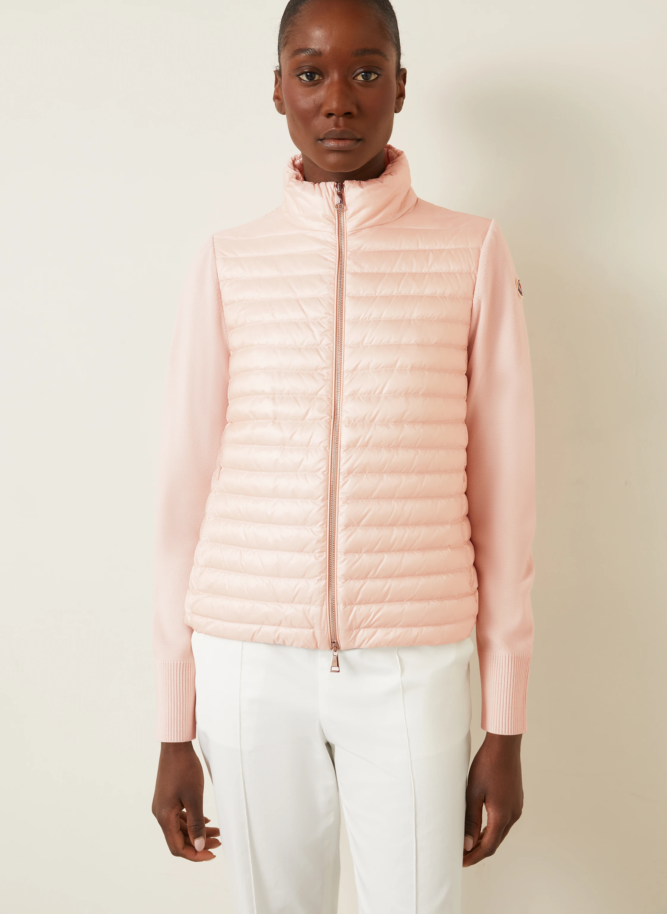 MONCLER Daunenjacke TRICOT im Materialmix