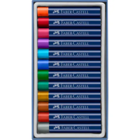 Faber-Castell Ölpastellkreide Creative Studio Metallic 12er Kartonetui