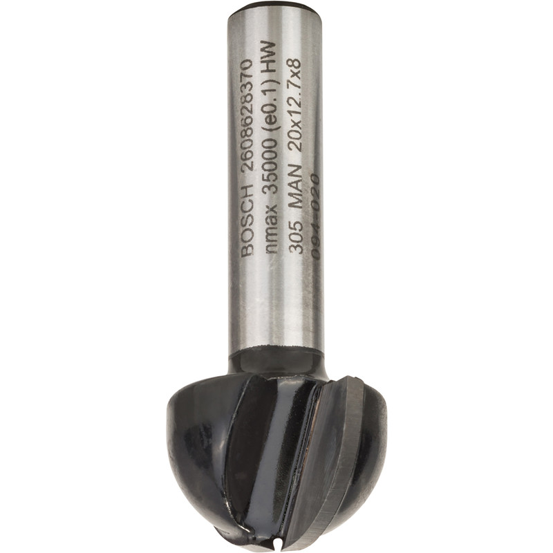 Bosch halfrondprofielfrees 8 : 20x12,7mm