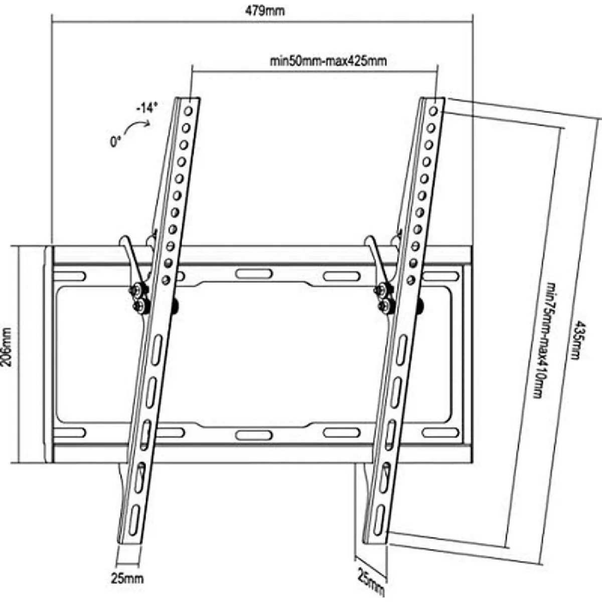 ? Support Equipment pour TV LCD 32 à 55 - Noir
