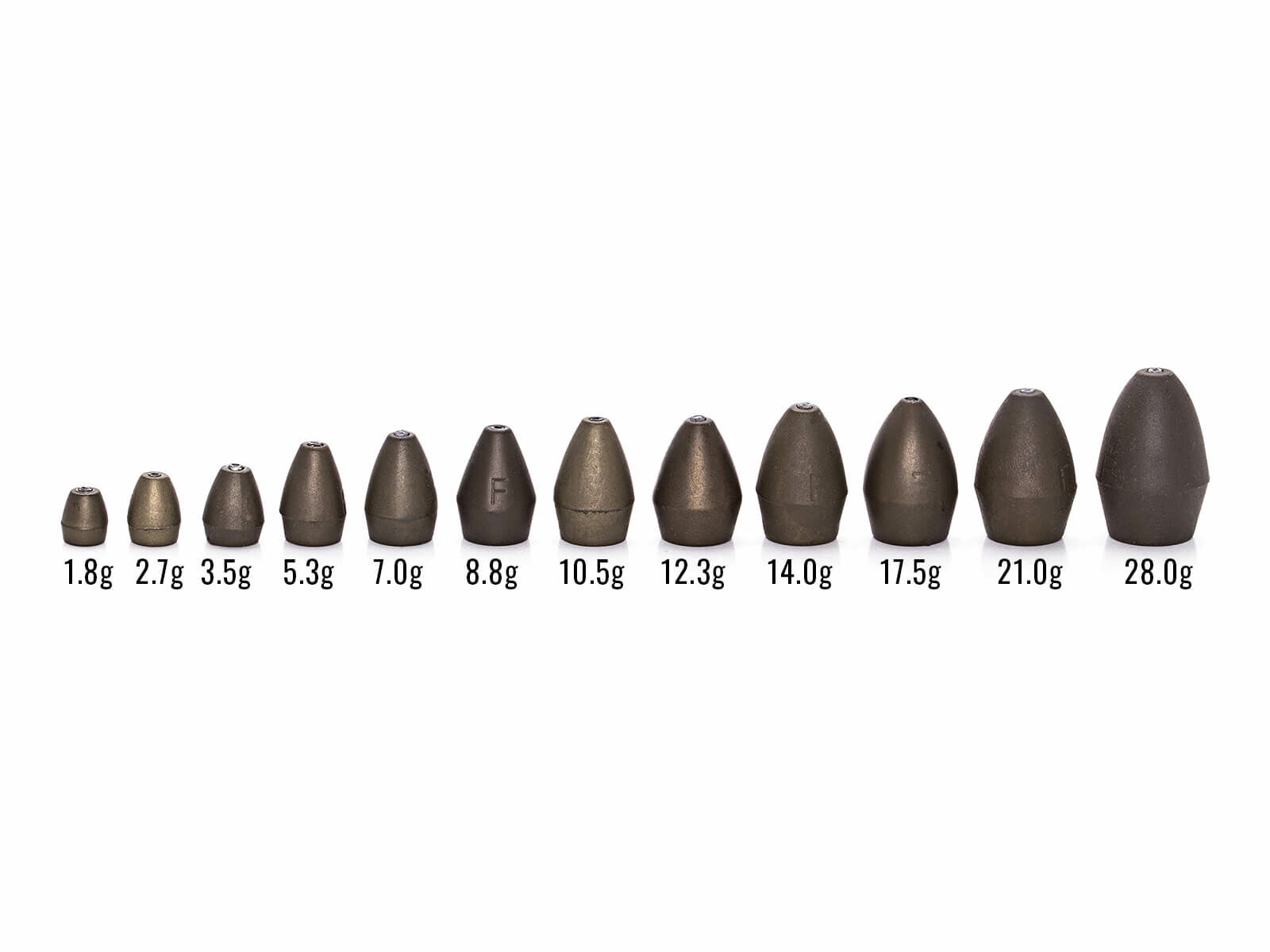 Reins Tungsten Slip Sinker (GREEN PUMPKIN)