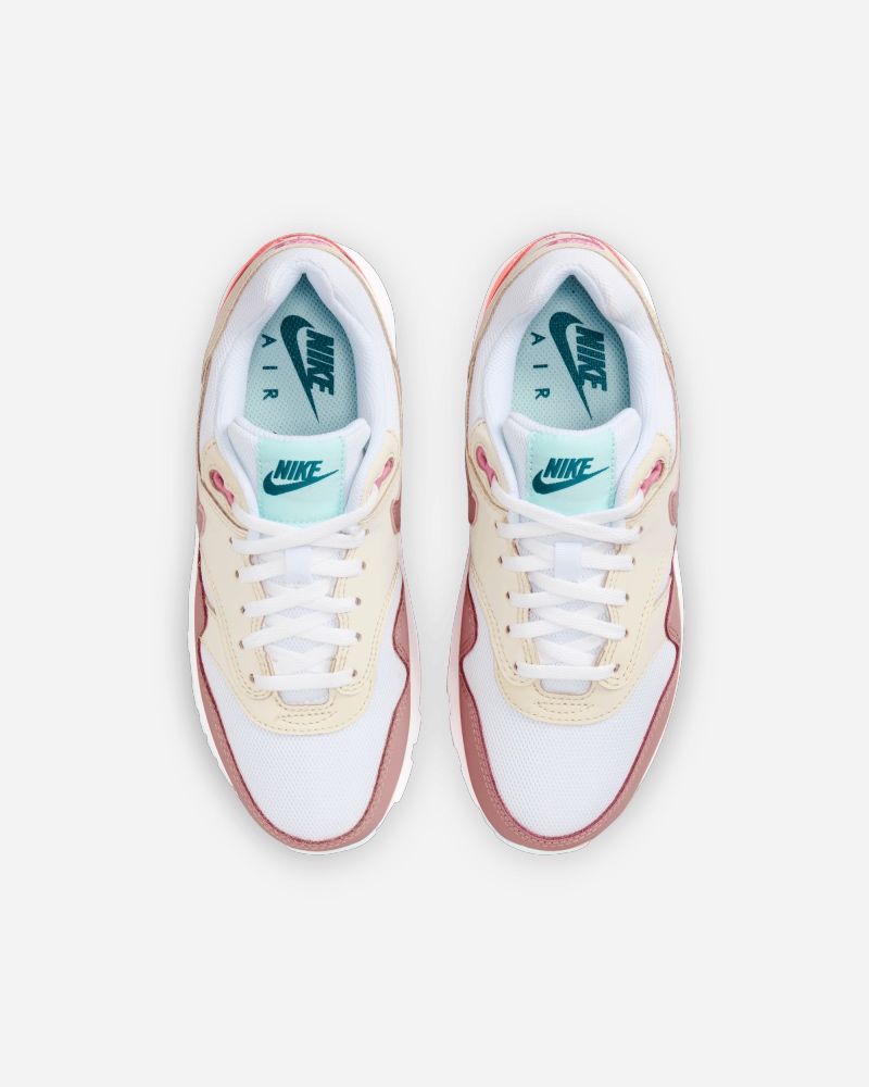 Chaussures Nike Air Max 1 Blanc & Rose pour enfant