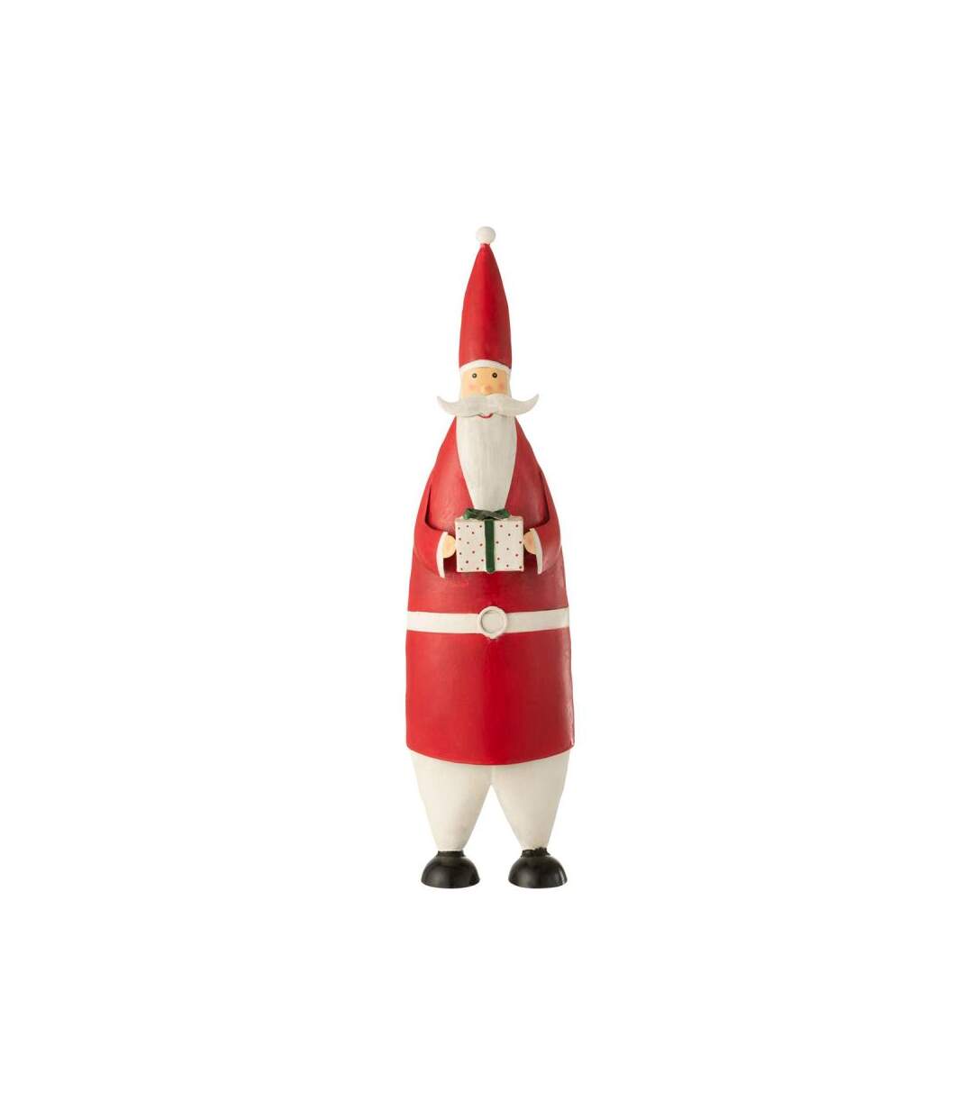 Paris Prix - Statue Déco Père Noël cadeau 61cm Rouge